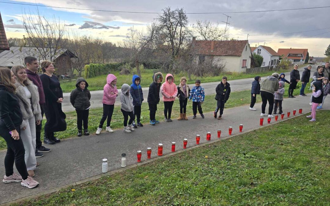 Paljenje lampaša povodom Dana sjećanja na žrtve Domovinskog rata i Dana sjećanja na žrtvu Vukovara i Škabrnje – PŠ Glogovac