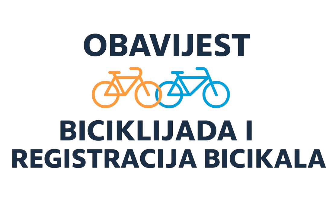 Obavijest za roditelje i učenike – biciklijada i registracija bicikala